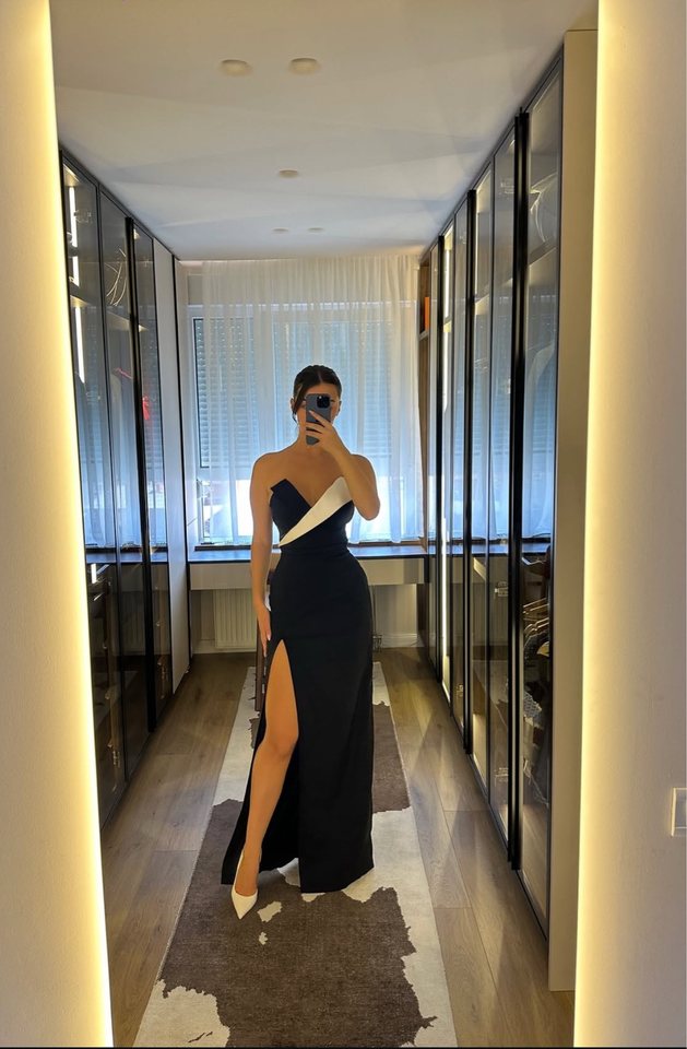 Black Tie Dress – Fustan koktej me qira në Prishtinë