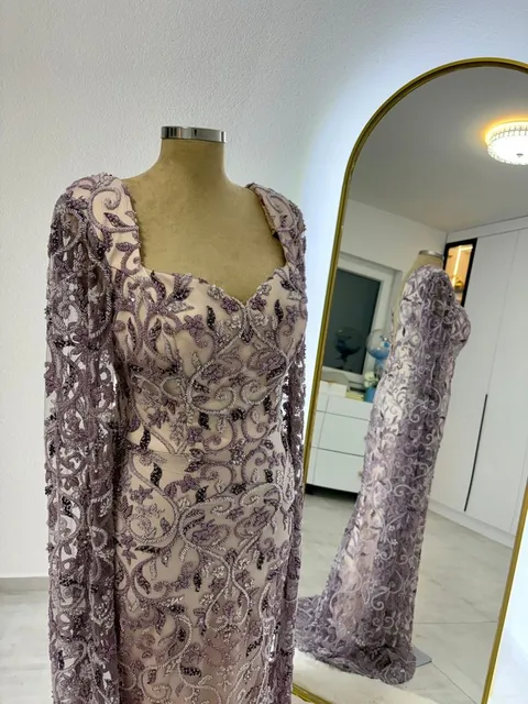 Lavender Lace – Fustan nusërie me qira në Prizren