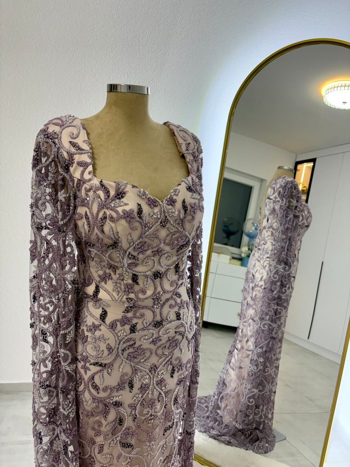 Lavender Lace – Fustan nusërie me qira në Prizren