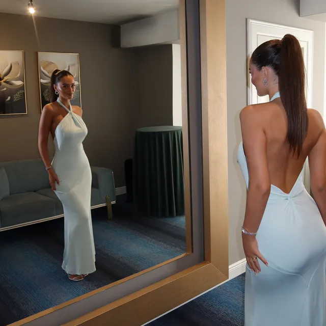 Maxi dress - Baby Blue – Fustan mbrëmjeje me qira në Prishtinë